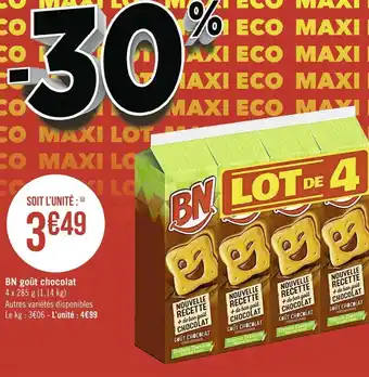 Géant Casino Bn bn goût chocolat offre