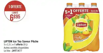 Géant Casino Lipton lipton ice tea saveur pêche offre