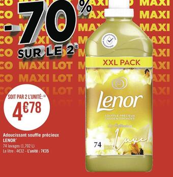 Géant Casino Lenor adoucissant souffle précieux* offre