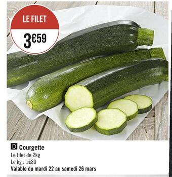 Géant Casino Courgette offre