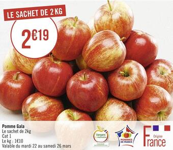 Géant Casino Pomme gala offre