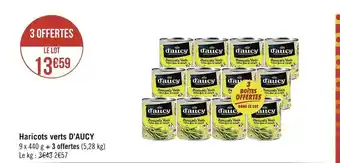 Géant Casino D’aucy haricots verts offre