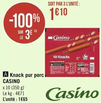 Géant Casino Casino knack pur porc offre