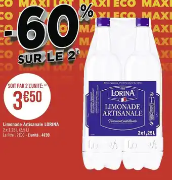 Géant Casino Lorina limonade artisanale offre