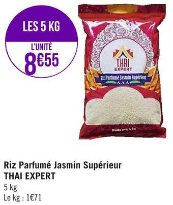 Géant Casino Thai expert riz parfumé jasmin supérieur offre