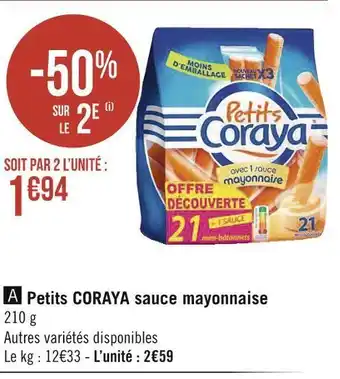 Géant Casino Coraya petits sauce mayonnaise offre