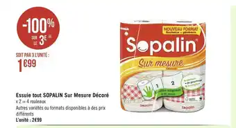 Sopalin essuie tout sur mesure décoré
