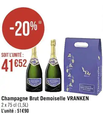 Géant Casino Vranken champagne brut demoiselle offre