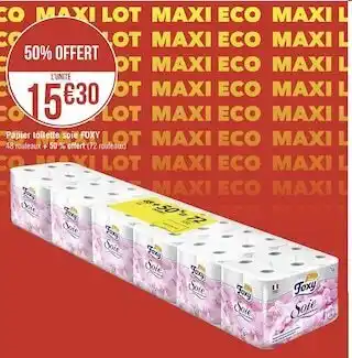 Géant Casino Foxy papier toilette soie offre