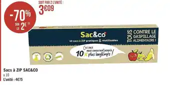 Géant Casino Zip sac&co sacs à zip offre