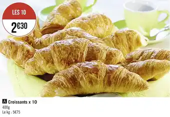 Géant Casino Croissants x 10 offre
