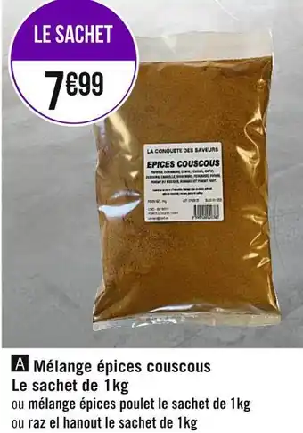 Géant Casino Mélange épices couscous offre