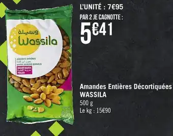 Wassila amandes entières décortiquées