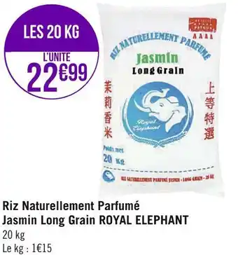 Géant Casino Royal elephant riz naturellement parfumé jasmin long grain offre