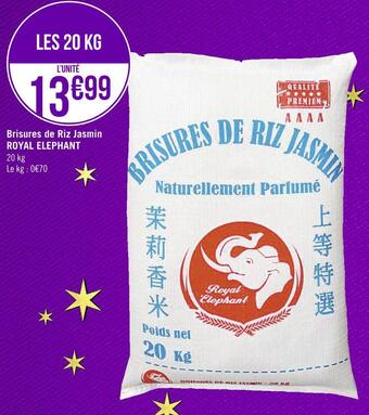 Géant Casino Royal elephant brisures de riz jasmin offre