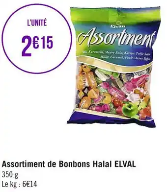 Elval assortiment de bonbons halal