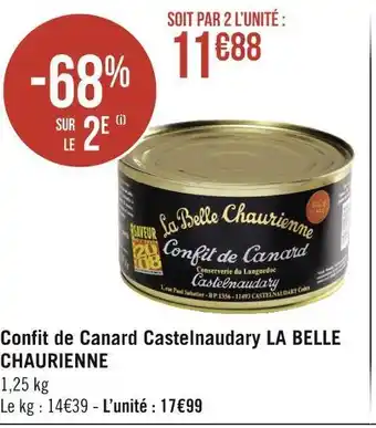 Géant Casino La belle chaurienne confit de canard castelnaudary offre