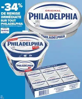 Carrefour Philadelphia bon plan sur tout philadelphia offre