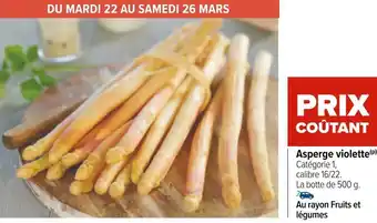 Carrefour Asperge violette offre