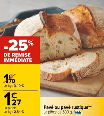 Carrefour Pavé ou pavé rustique offre