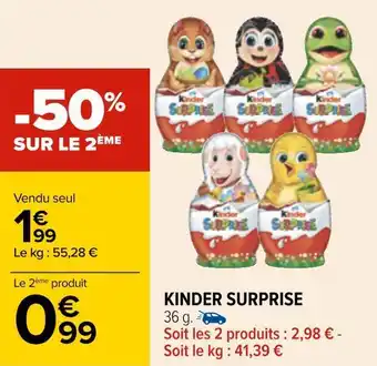 Carrefour Kinder kinder surprise offre