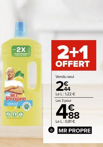 Carrefour Mr propre nettoyant multi-usages offre