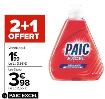 Carrefour Paic liquide vaisselle offre