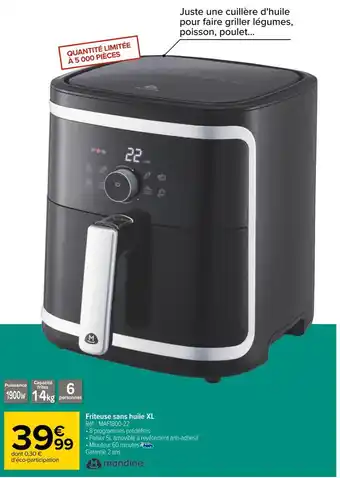Carrefour Mandine friteuse sans huile xl offre