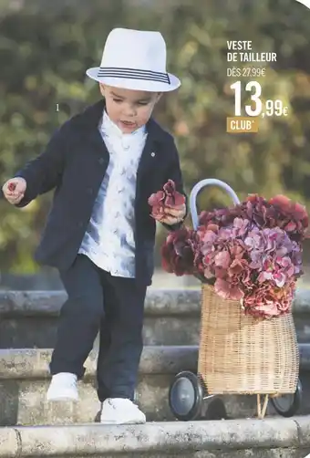 Borsalino ou veste de tailleur ou chemise ou pantalon ou baskets
