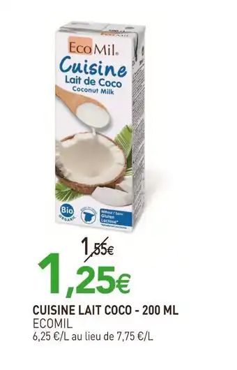 naturéO Ecomil cuisine lait coco offre