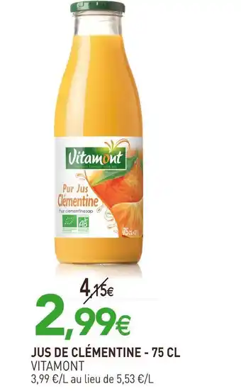 Vitamont jus de clémentine