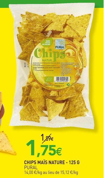 naturéO Pural chips maïs nature offre