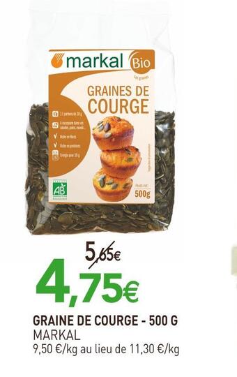 naturéO Markal graine de courge offre