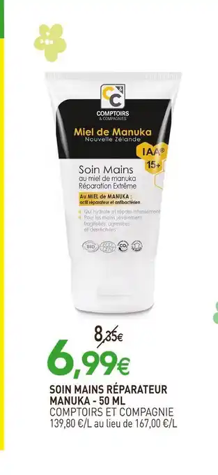 naturéO Comptoirs et compagnie soin mains réparateur manuka offre