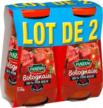 Match Panzani sauce bolognaise pur boeuf offre