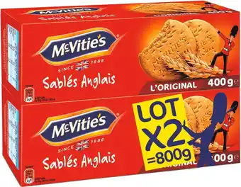 Match Mc vitie's biscuits sablés anglais offre