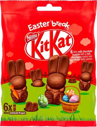 Match Kitkat,smarties ou crunch mini lapins ou mini oeufs offre