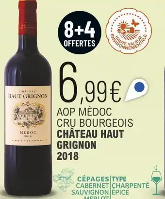 La Vignery Château haut grignon aop médoc cru bourgeois offre