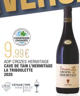 La Vignery La triboulette aop crozes hermitage offre