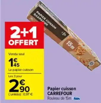 Carrefour Market Papier cuisson CARREFOUR offre