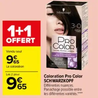Carrefour Market Coloration pro color SCHWARZKOPF offre
