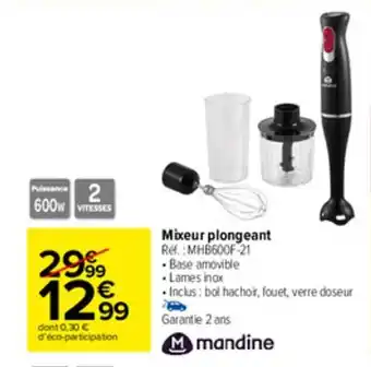 Mixeur plongeant