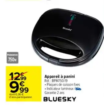 Carrefour Market Appareil à panini offre