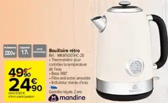Carrefour Market Bouilloire rétro offre