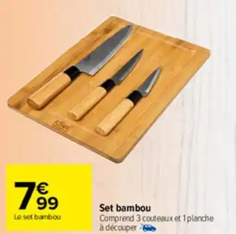 Carrefour Market Set bambou offre