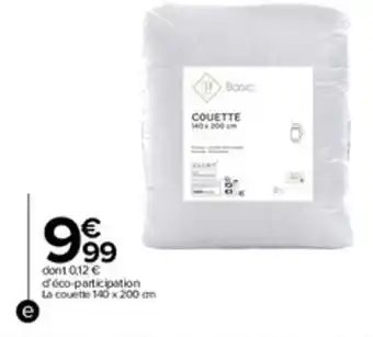 Carrefour Market Couette basic offre