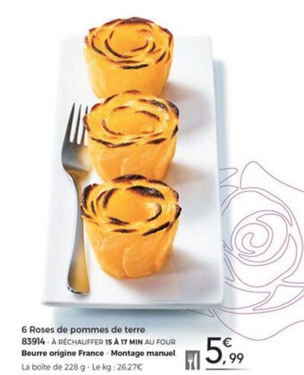 Thiriet 6 Roses de pommes de terre offre