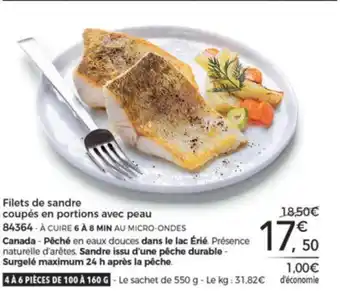 Thiriet Filets de sandre offre