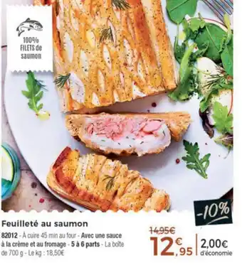 Thiriet Feuilleté au saumon offre