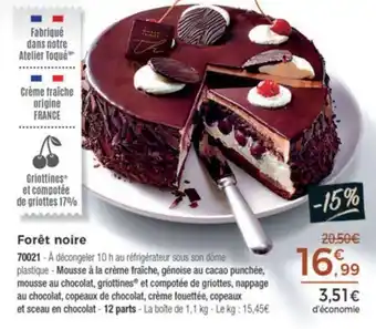 Thiriet Forét noire offre